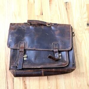 Leather Messenger, a rugged top-grain leather bag
